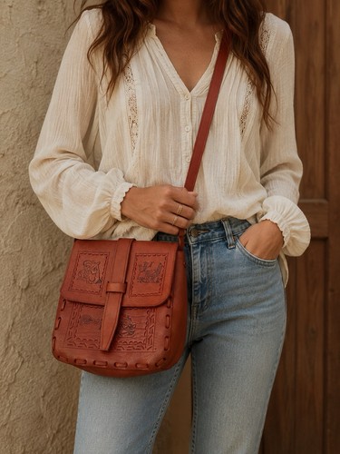 Peruvian crossbody bag - crossbody,